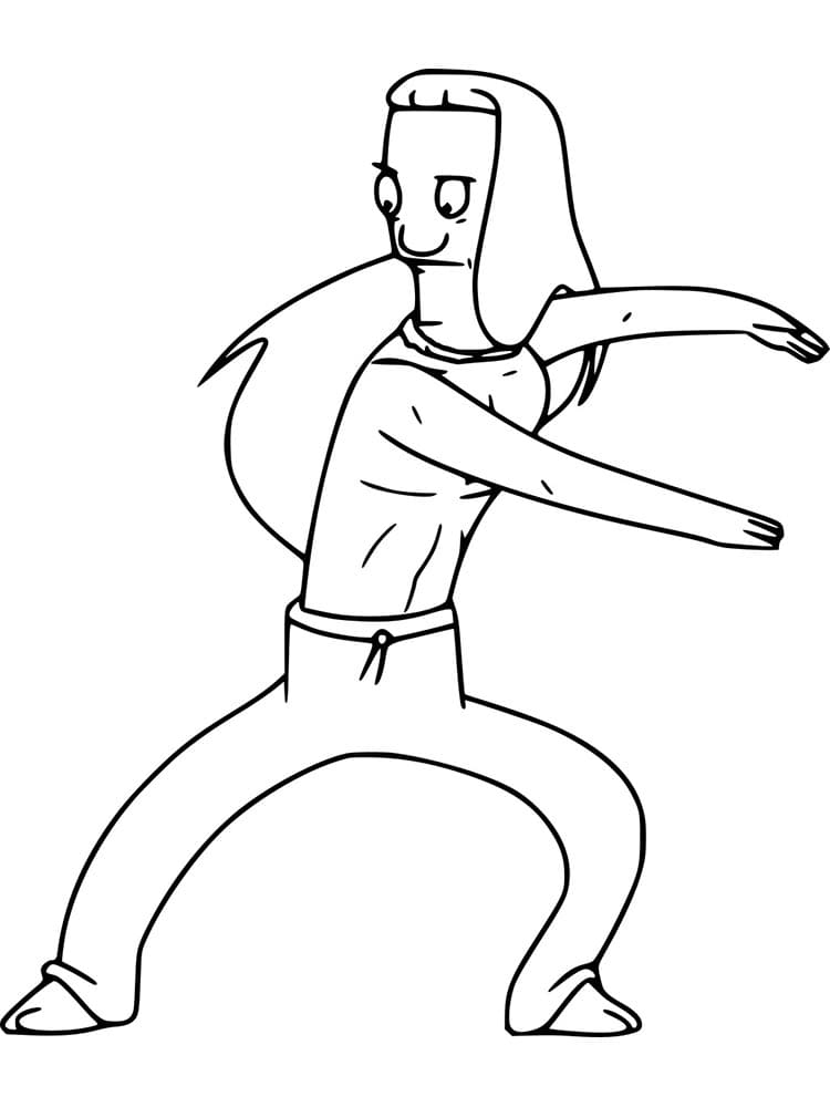 Printable Bob’s Burgers coloring page