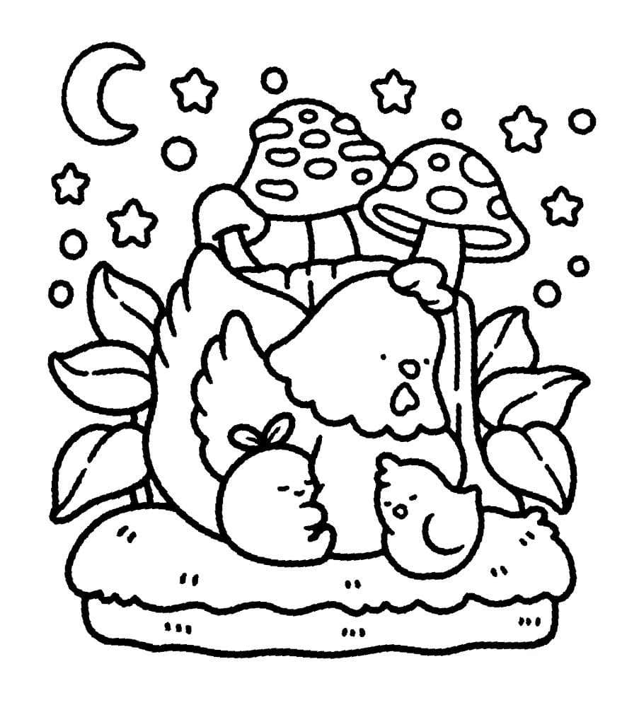 Printable Into Gardens Image