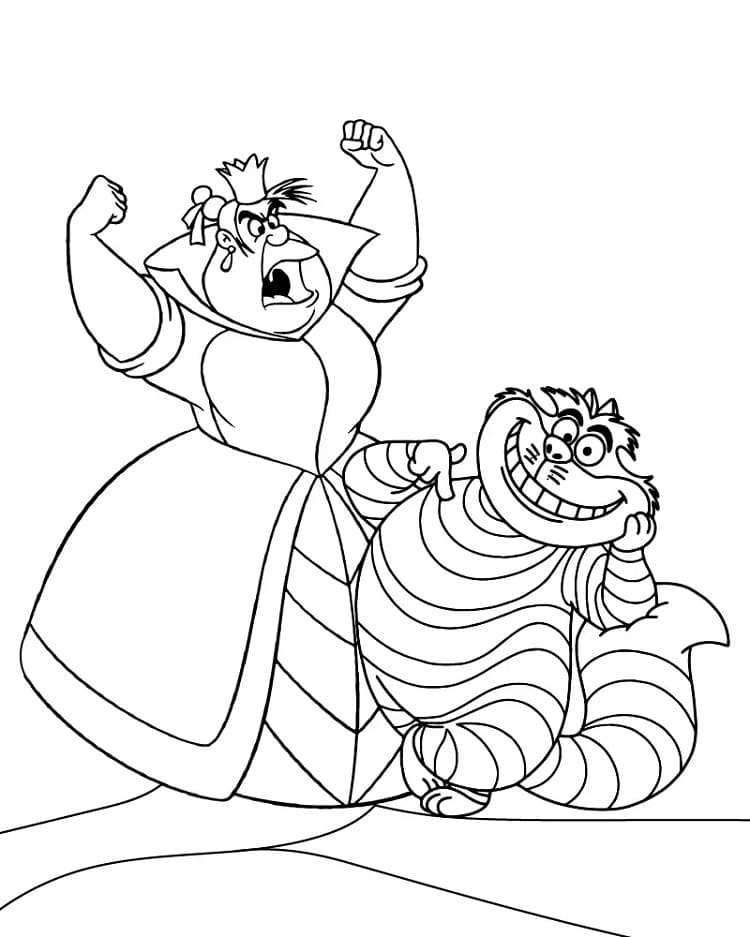 Queen and Cheshire Cat