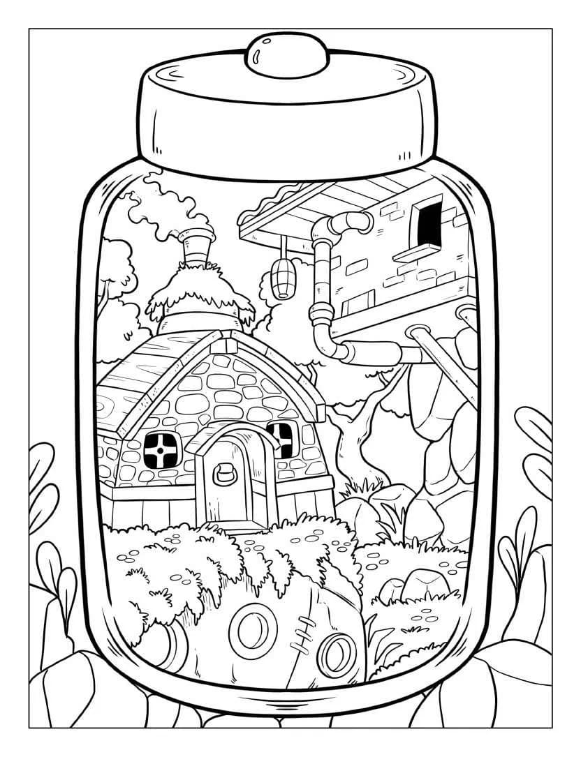 Relax Life Inside Jar
