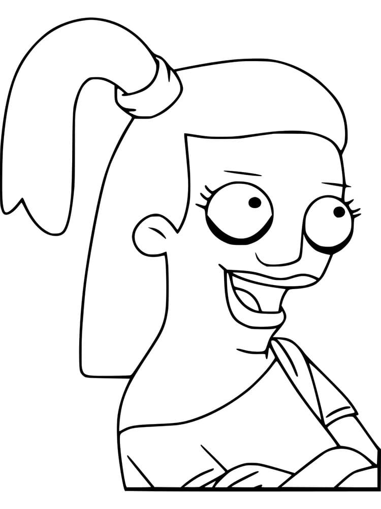 Tammy Larson from Bob’s Burgers coloring page