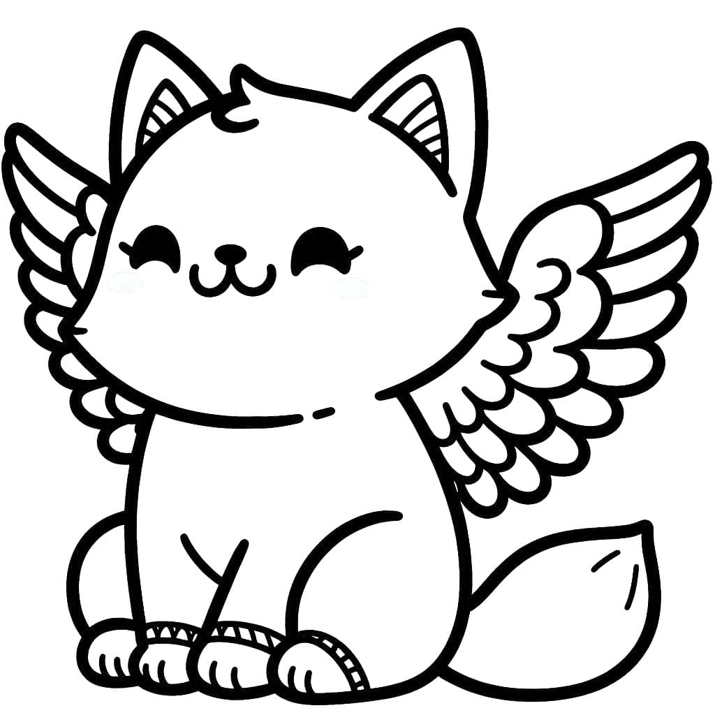 Very Cute Winged Cat