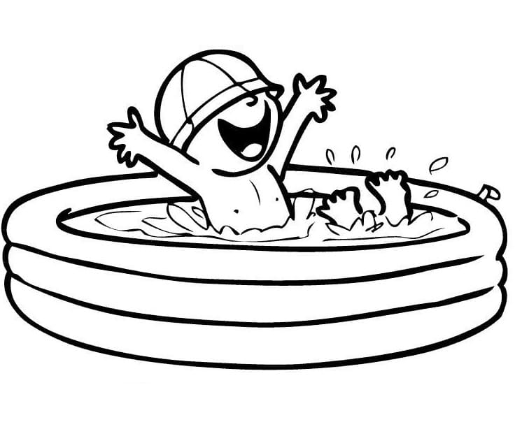 A Boy in Swimming Pool