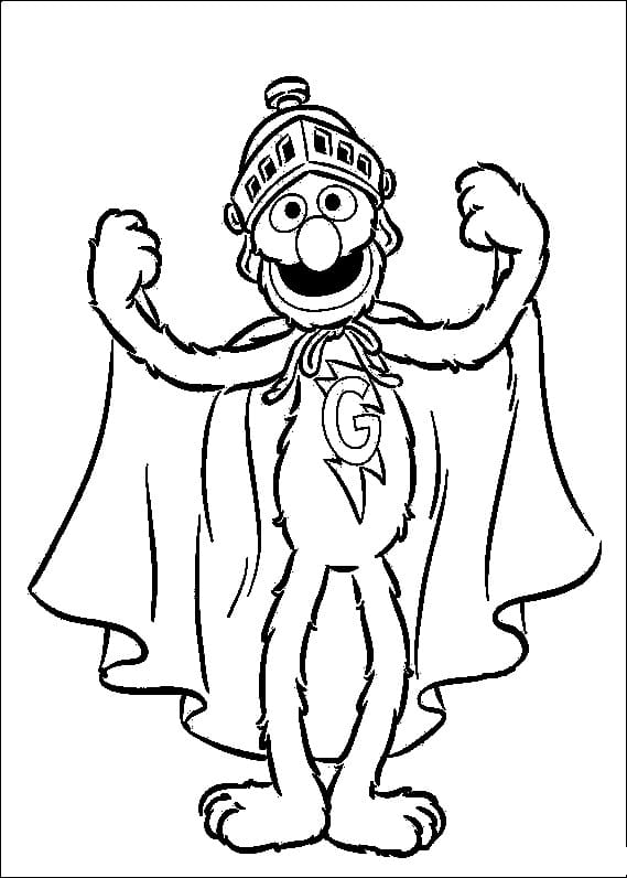 Cool Grover coloring page