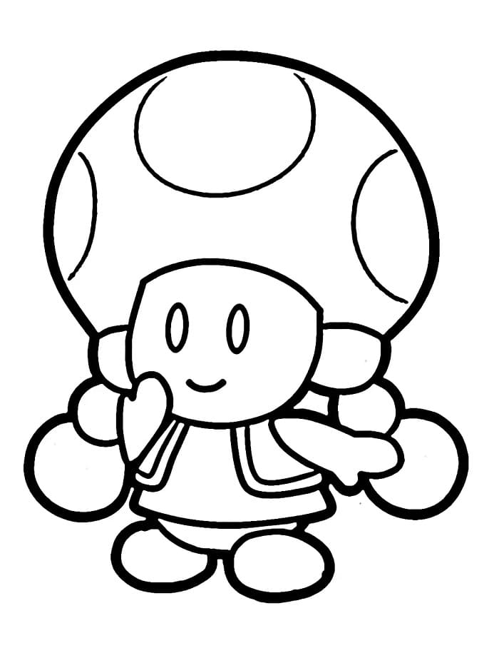 Toadette coloring pages