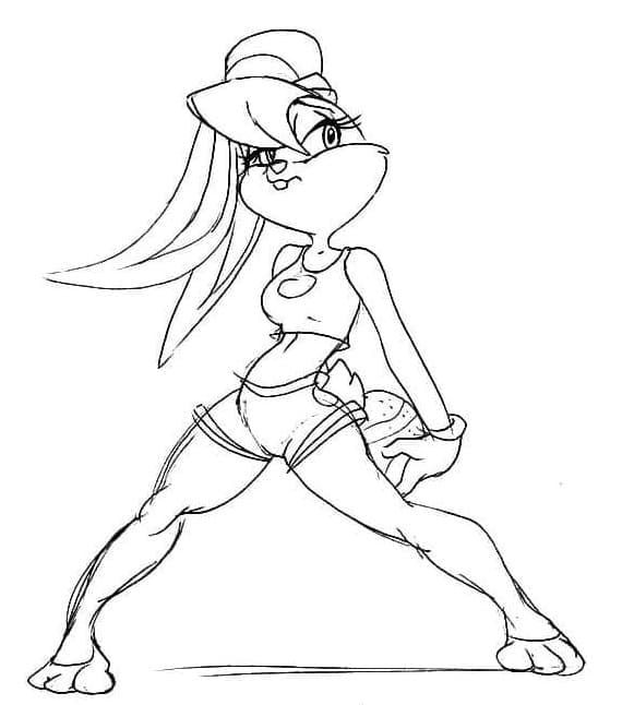 Drawing of Lola Bunny