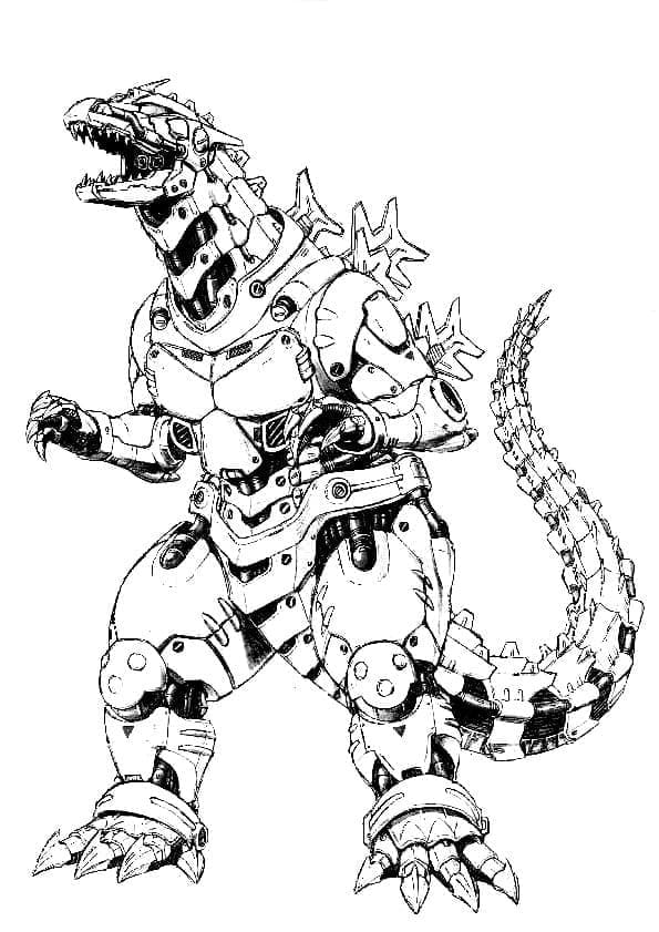 Drawing of Mechagodzilla