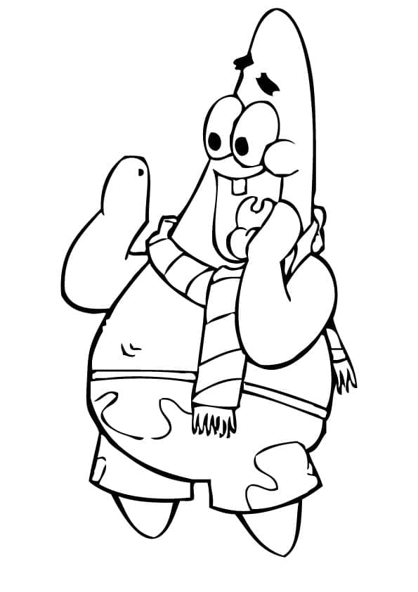 Drawing of Patrick Star