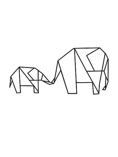 Elephants Origami