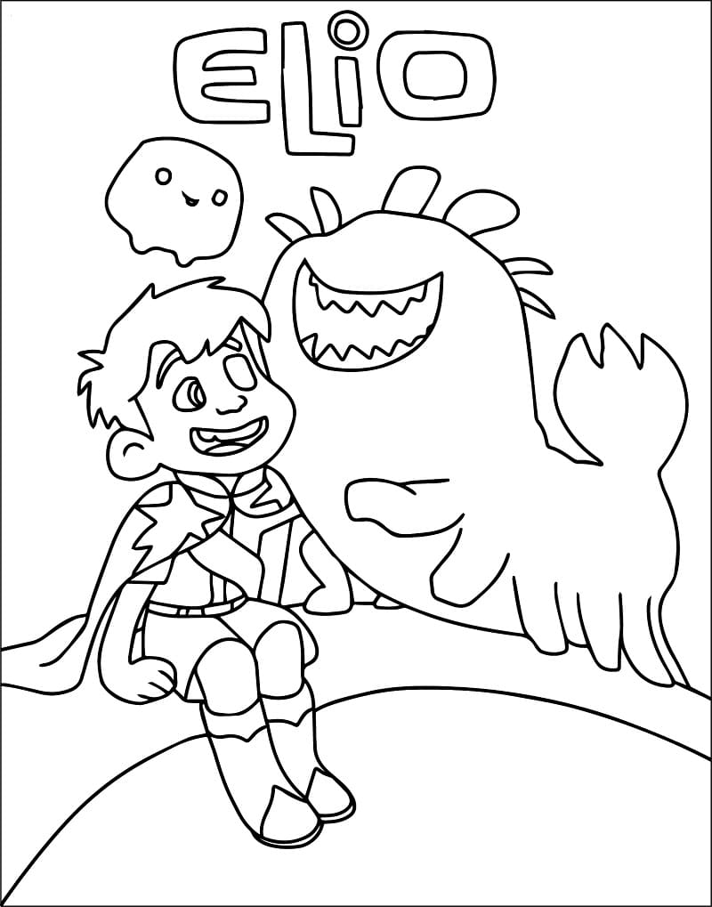 Elio coloring pages