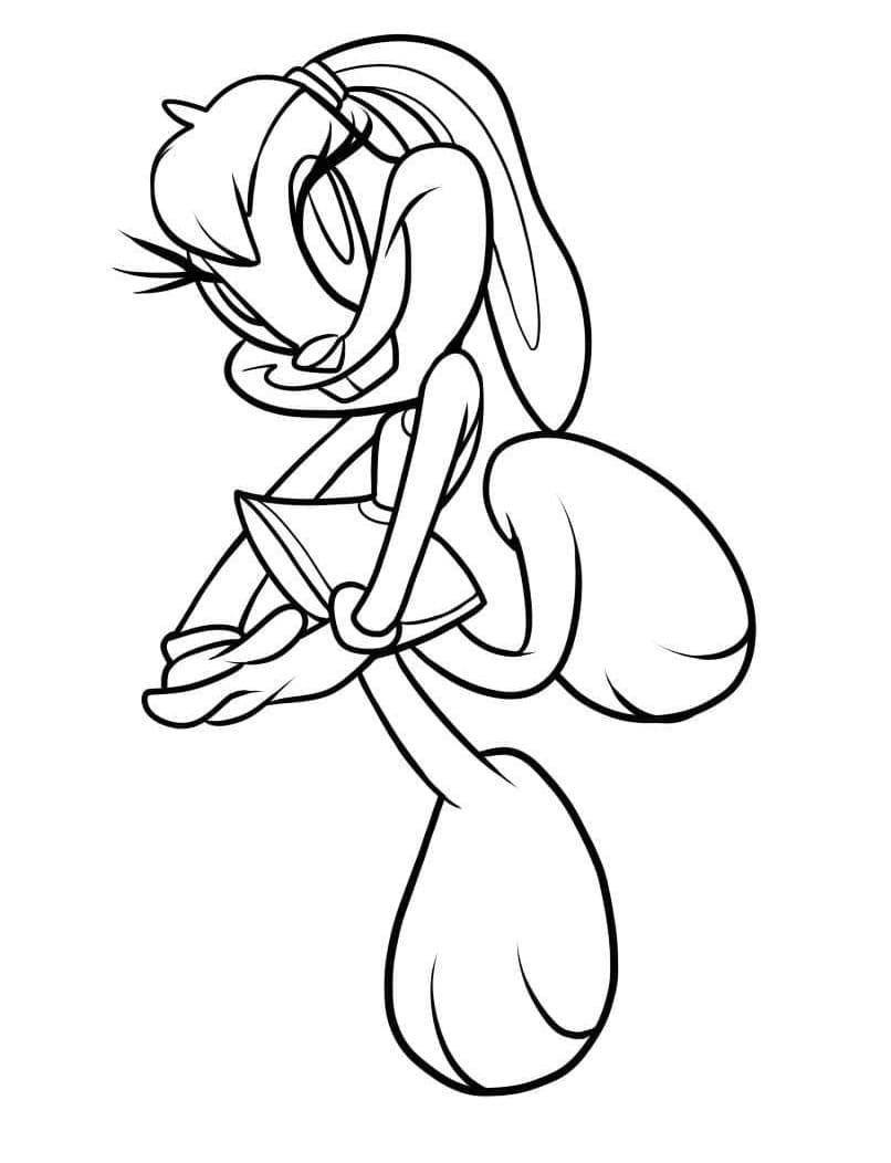 Free Drawing of Lola Bunny