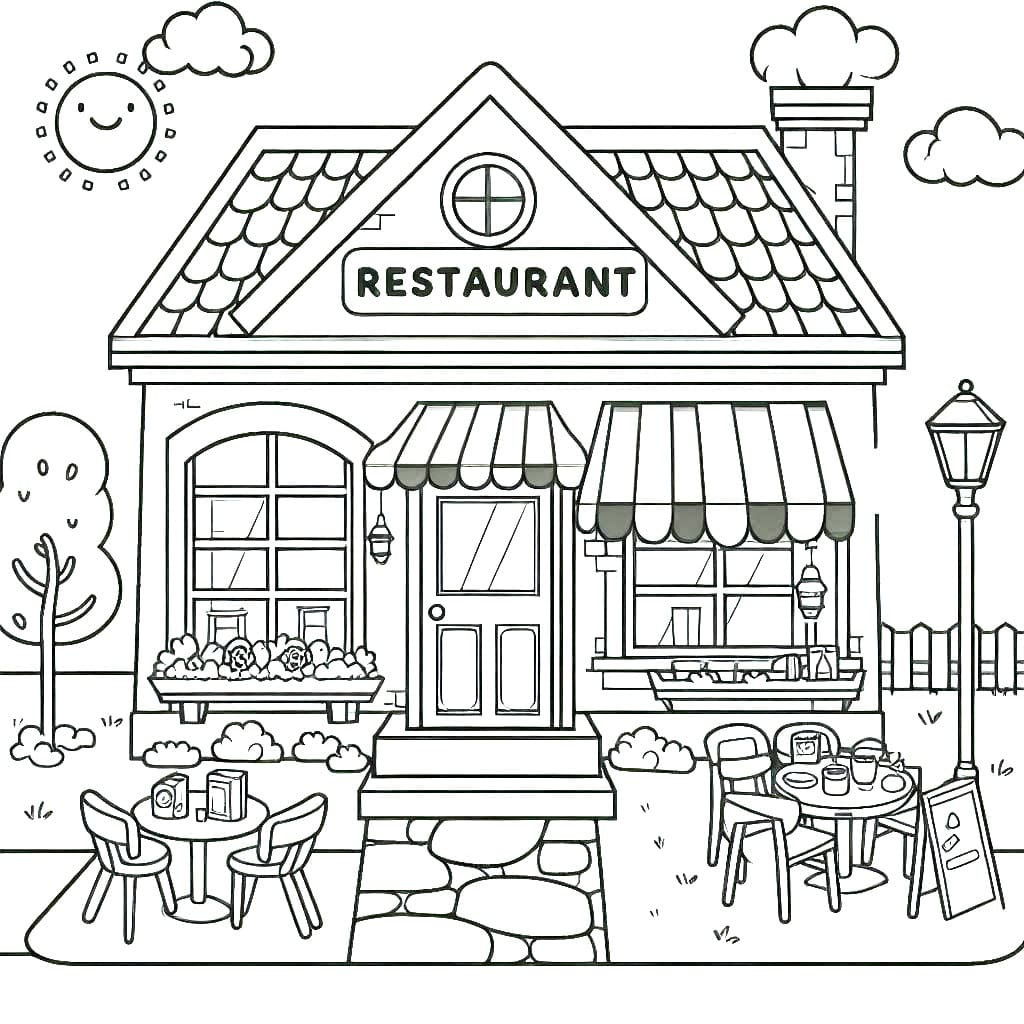 Free Drawing of Restaurant