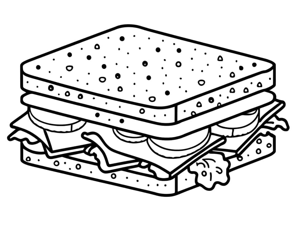 Free Drawing of Sandwich