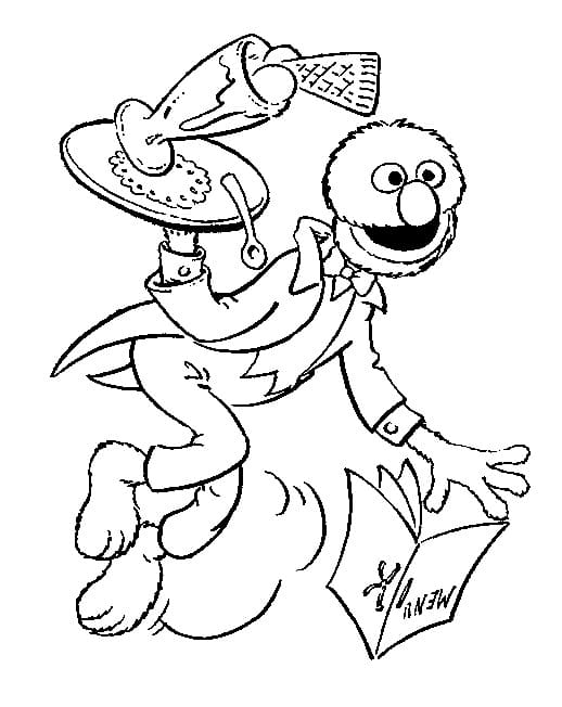 Free Grover coloring page