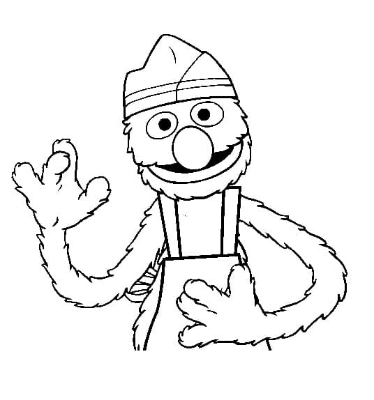 Free Printable Grover coloring page