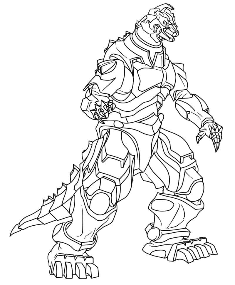 Free Printable Mechagodzilla