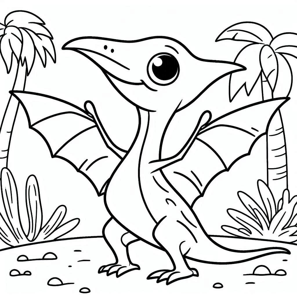 Pterodactyl coloring pages
