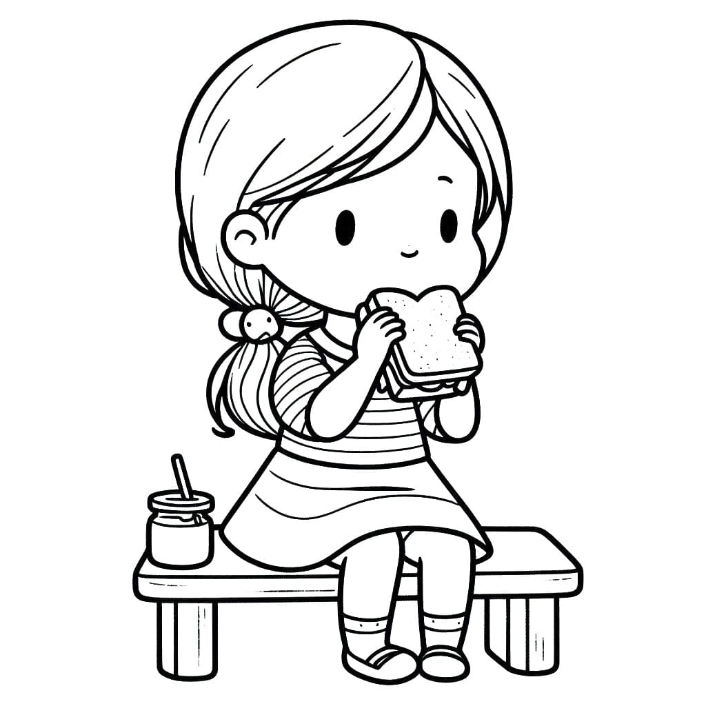 Girl with Sandwich