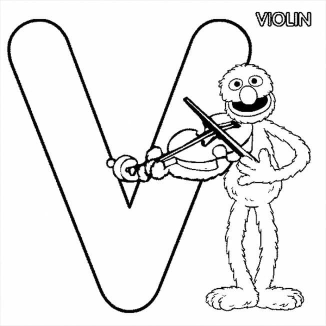Grover from Sesame Stree coloring page