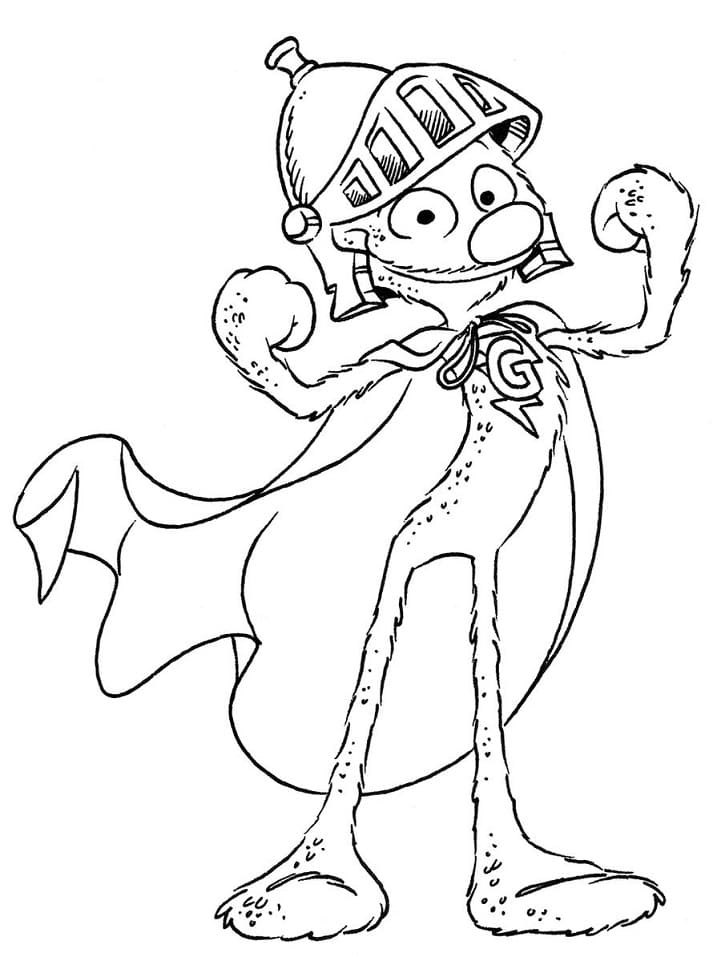 Grover Funny coloring page