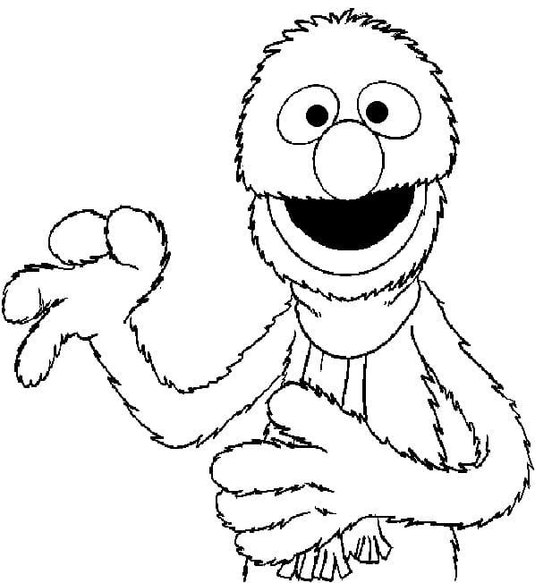 Grover Image coloring page