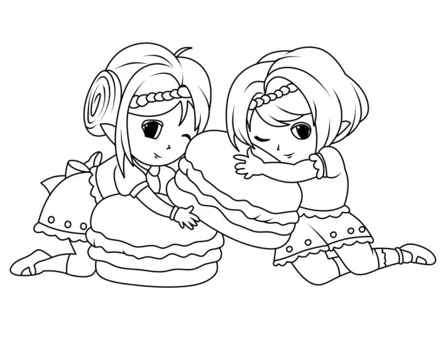 Little Girls and Macaron