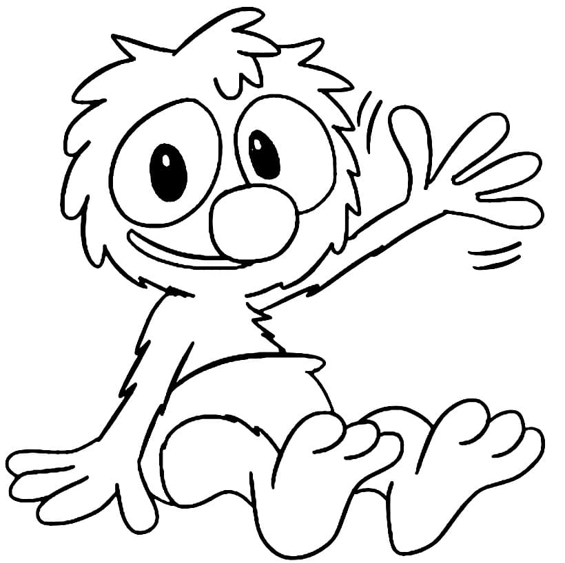 Little Grover coloring page