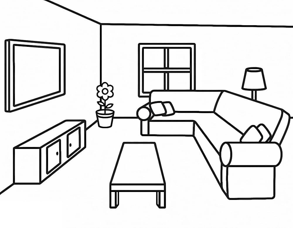 Living Room to Print