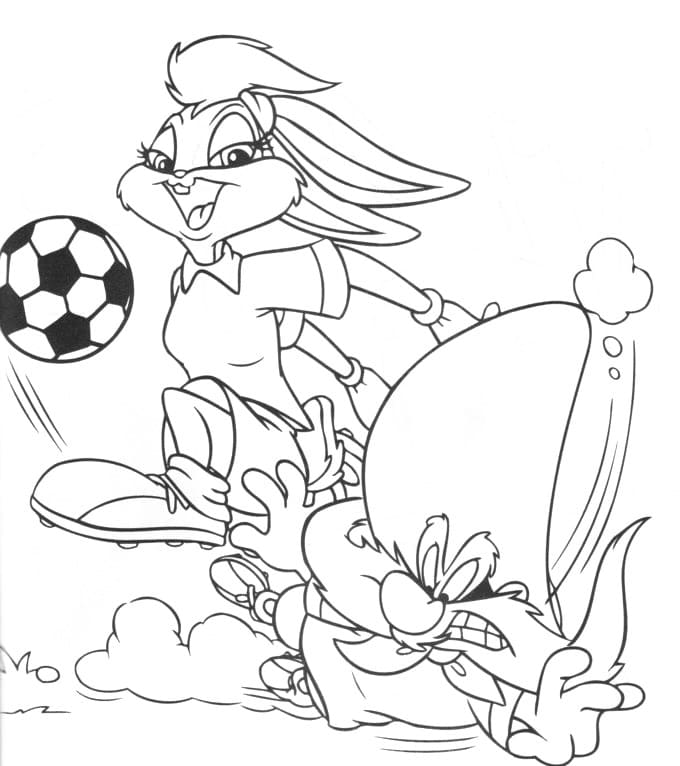 Lola Bunny Plays Soccer
