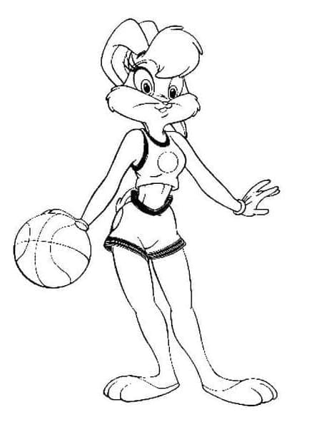Lola Bunny with Basketball Ball