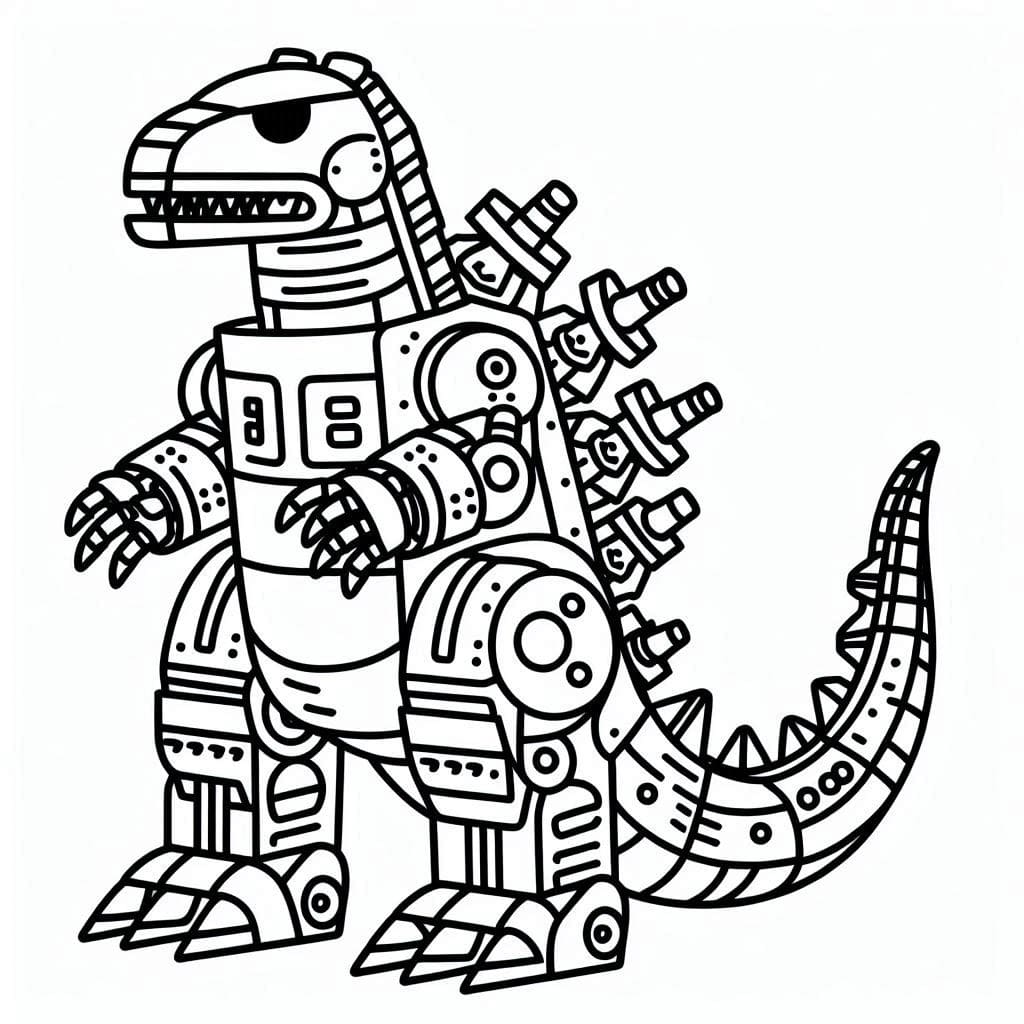 Mechagodzilla Printable For Kids
