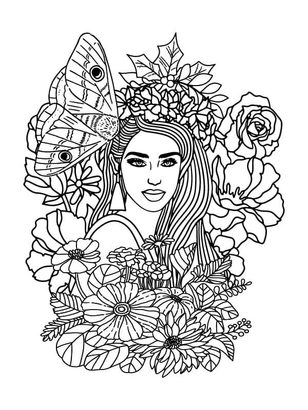 Mother Nature coloring pages