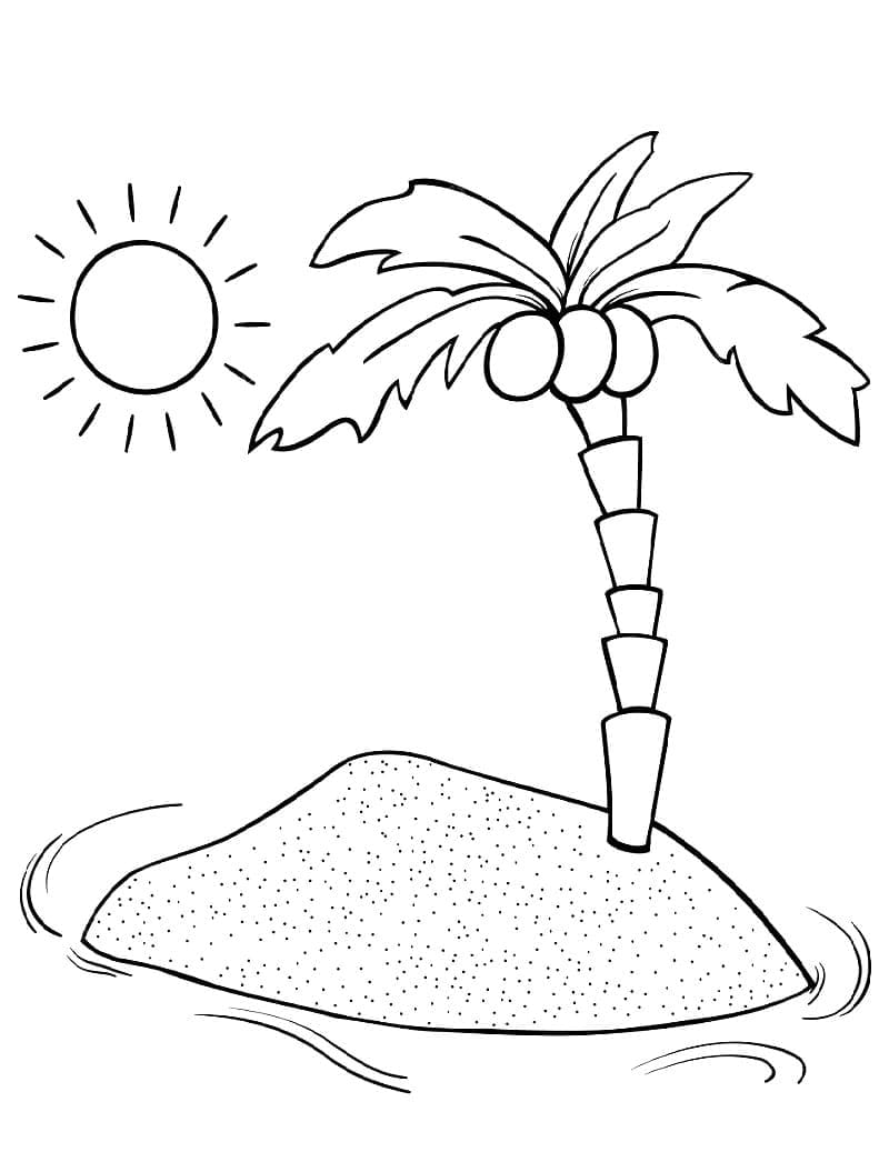Palm Tree and Sun