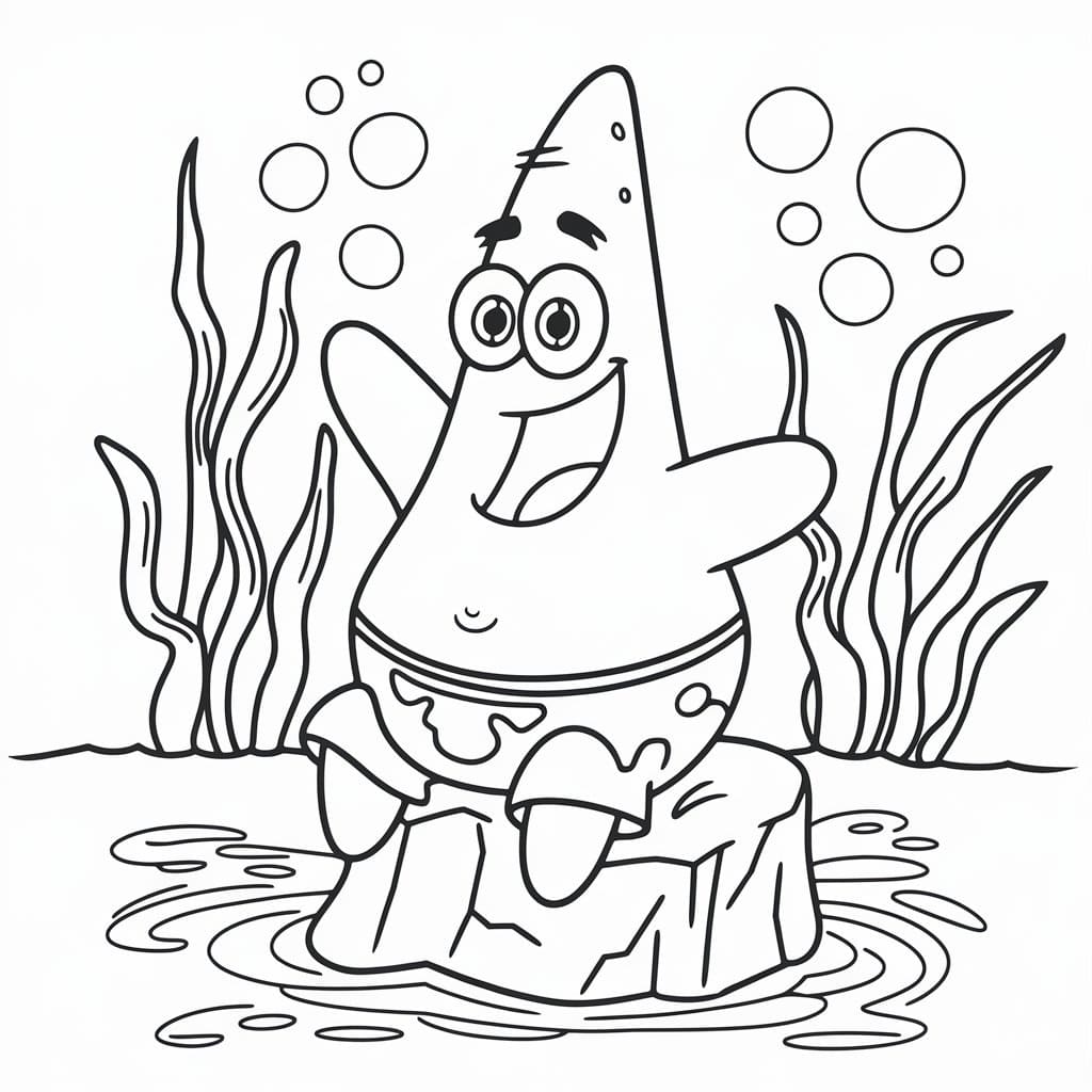 Patrick Star coloring pages