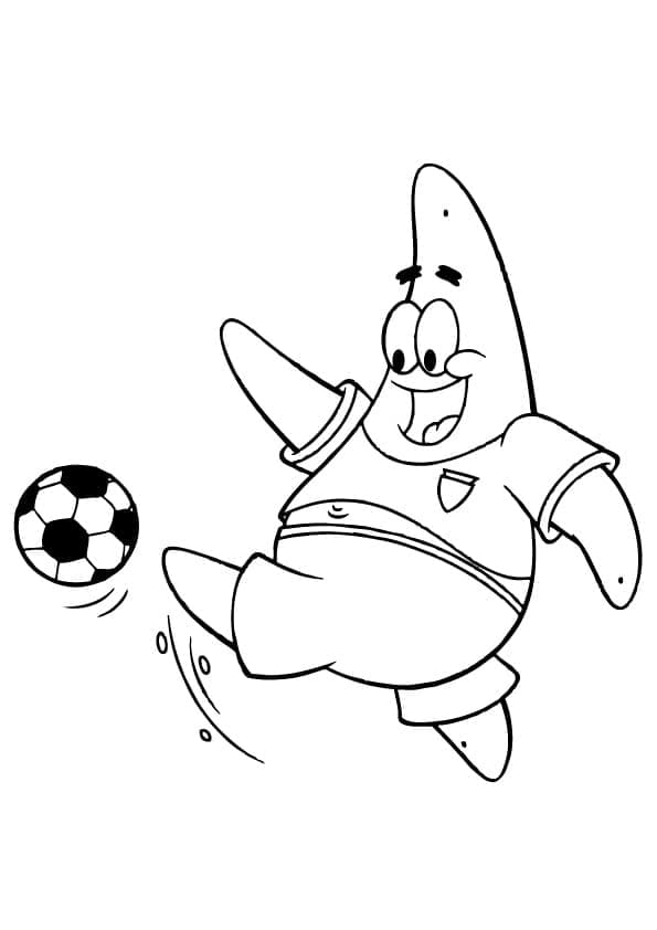 Patrick Star Kick the Ball