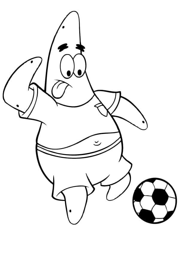 Patrick Star Plays Soccer