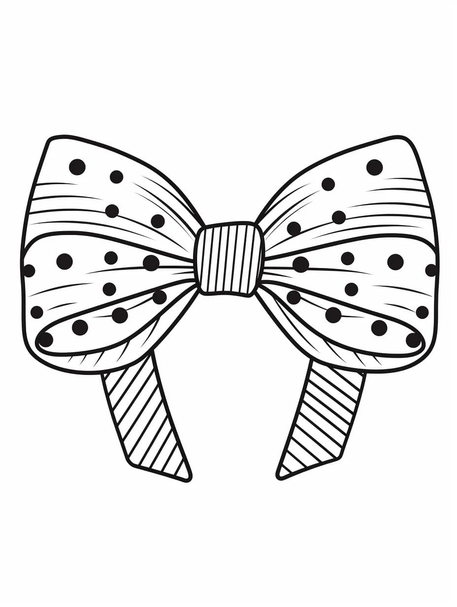 Bow coloring pages