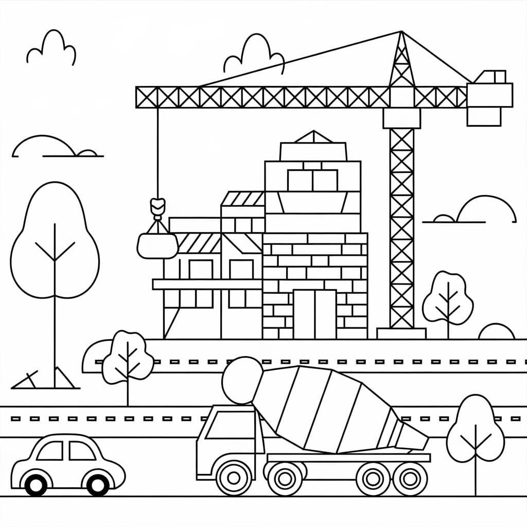 Printable Construction Site