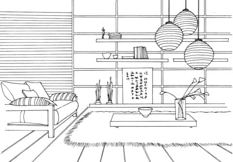 Printable Free Living Room
