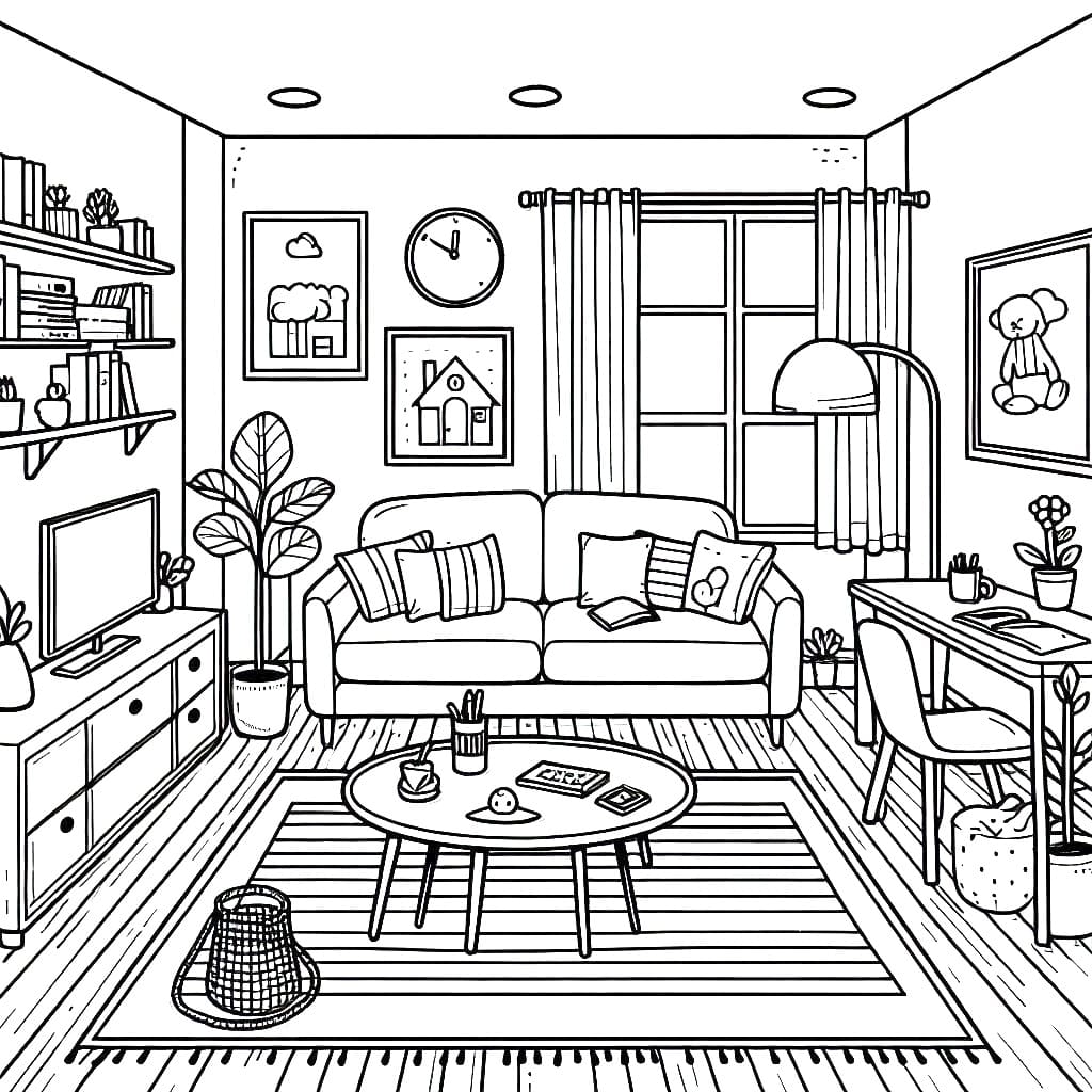 Printable Living Room