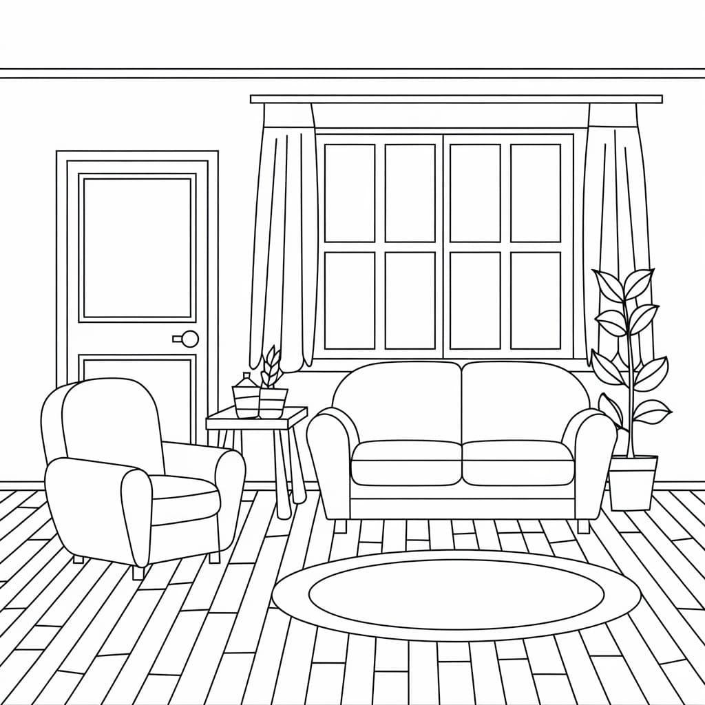 Printable Living Room For Free