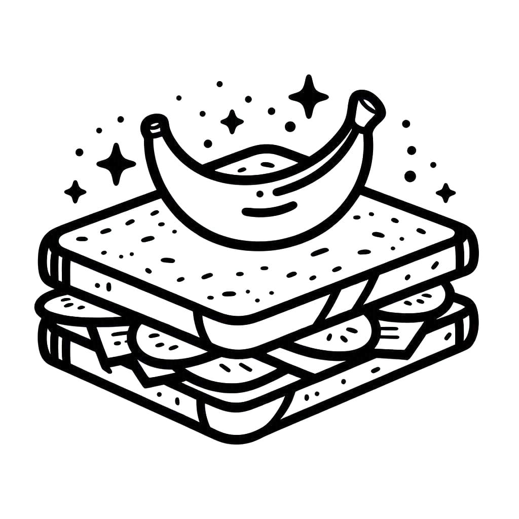 Sandwich and Banana