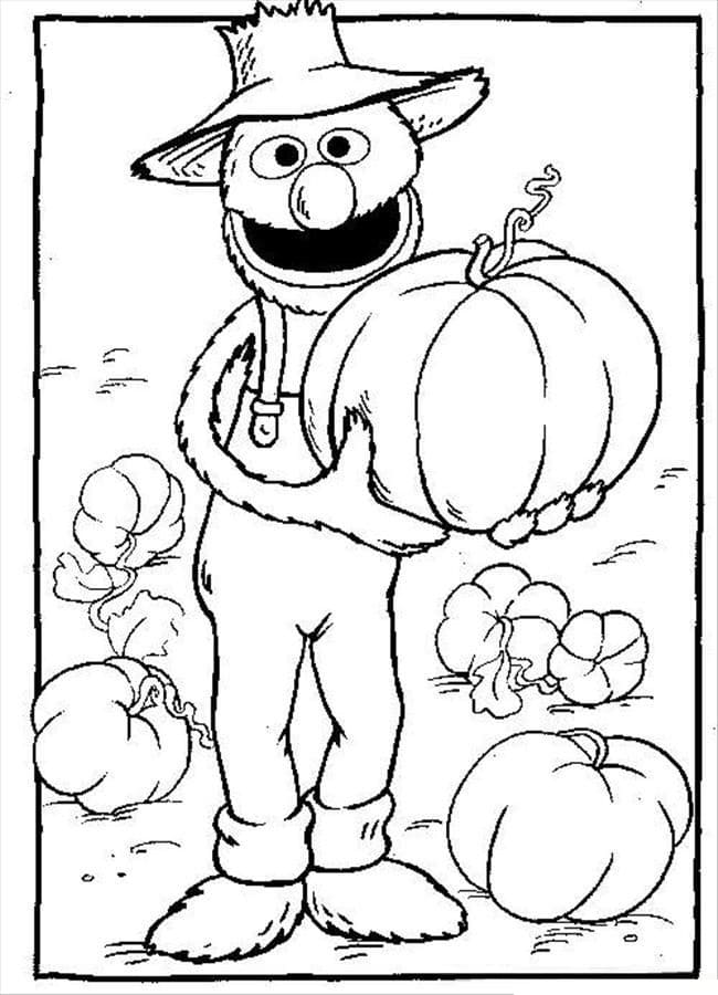 Sesame Street Grover coloring page