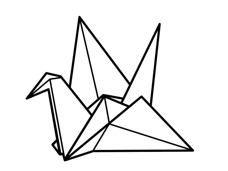 Simple Origami Crane