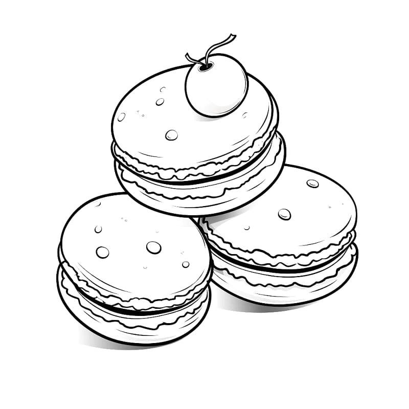 Three Macarons