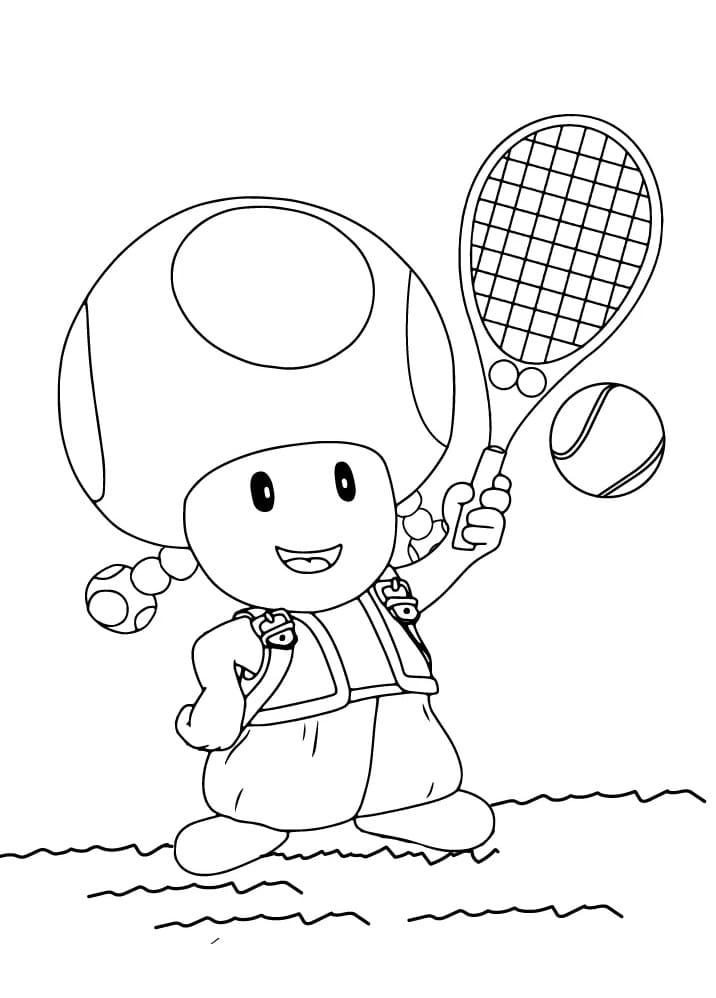 Toadette Plays Tennis