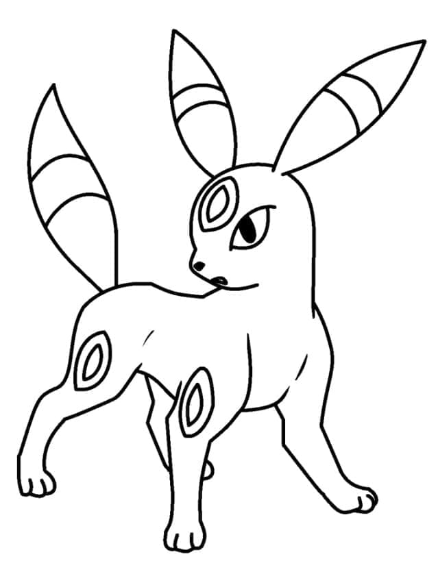 Umbreon coloring pages