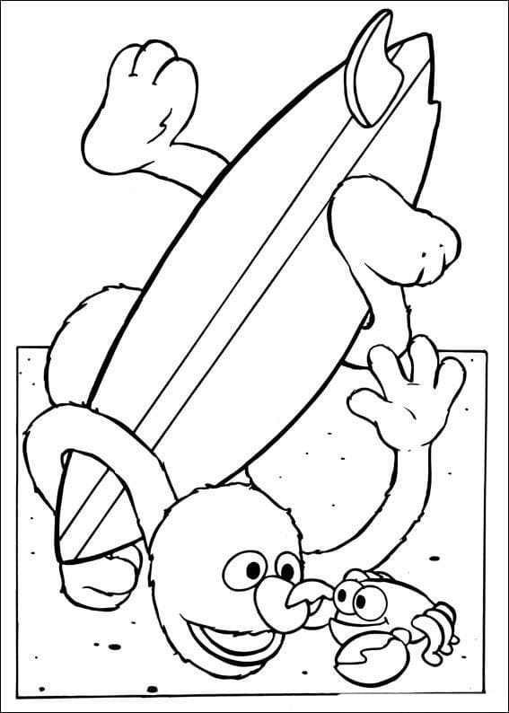 Very Funny Grover coloring page