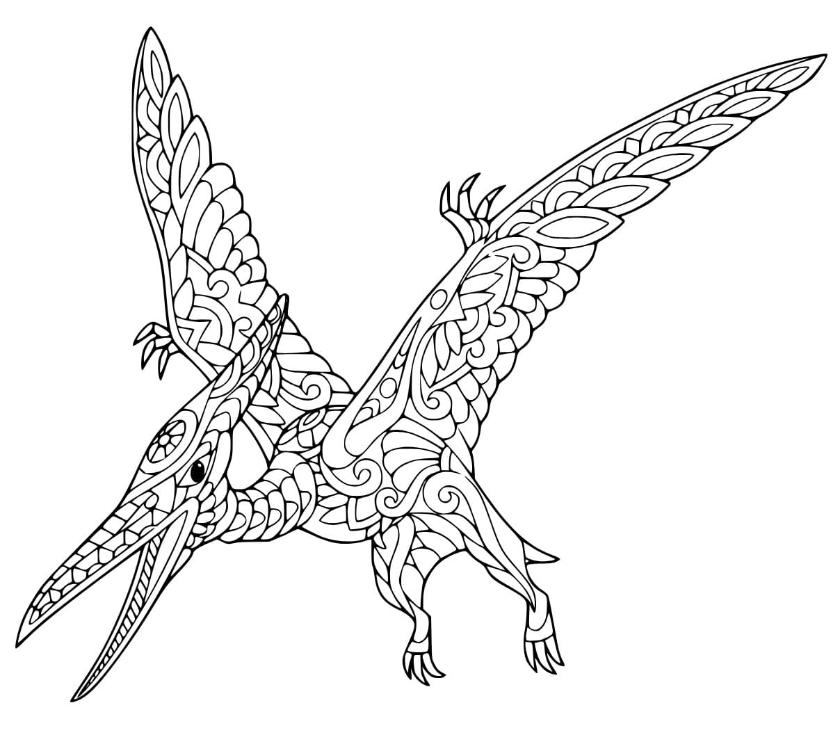 Zentangle Pterodactyl