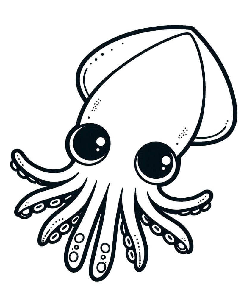 A Cute Squid